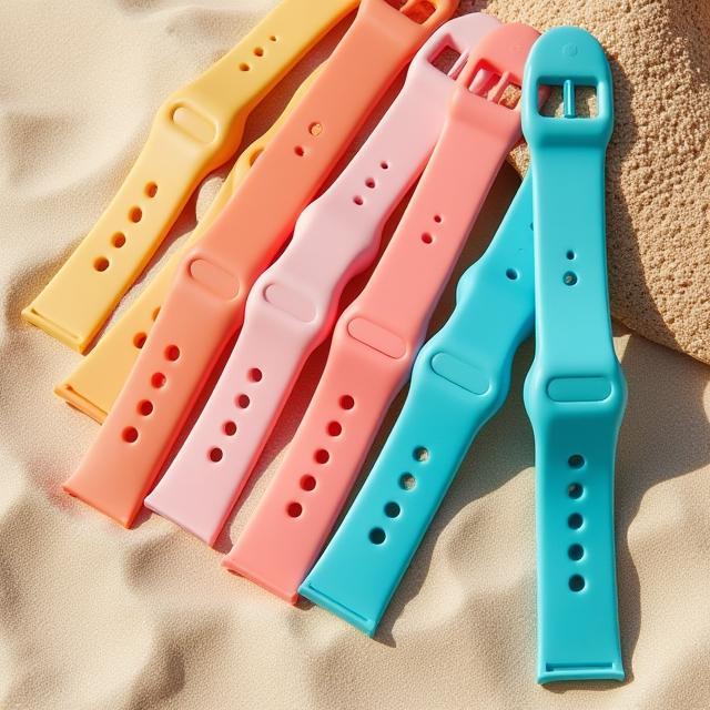 Colourful recycled straps